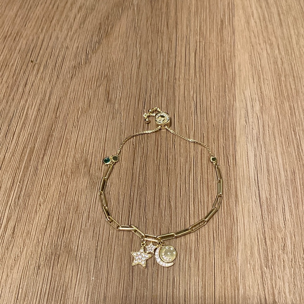 Stars and Moon Gold Bracelet